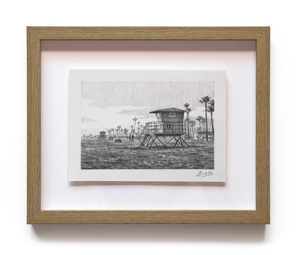 Beachside - Original Drawing