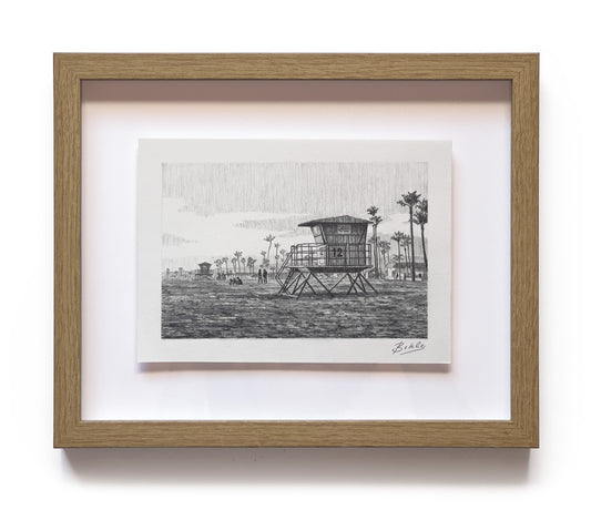 Beachside - Original Drawing