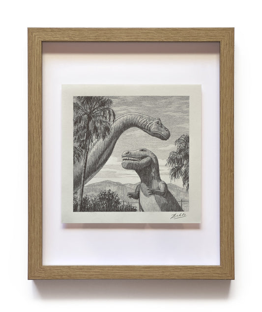 Desert Dinos - Original Drawing