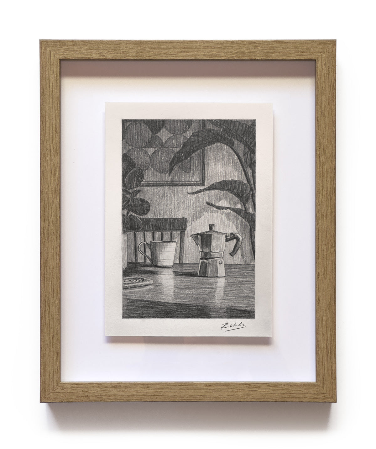 Morning Coffee - Original Drawing